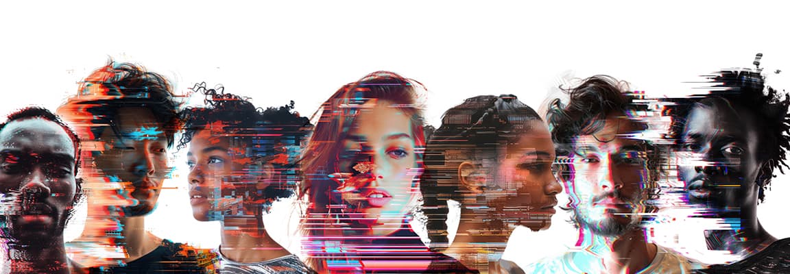 Diverse creators collaborating